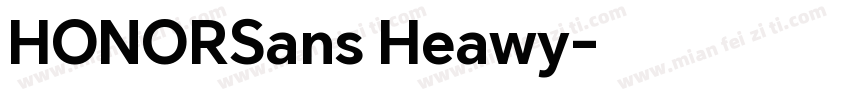 HONORSans Heawy字体转换
